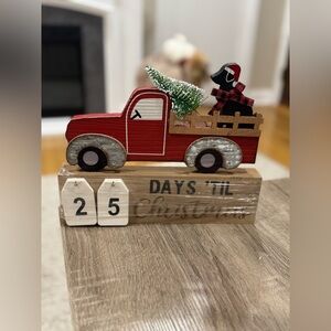 Countdown Christmas red truck new